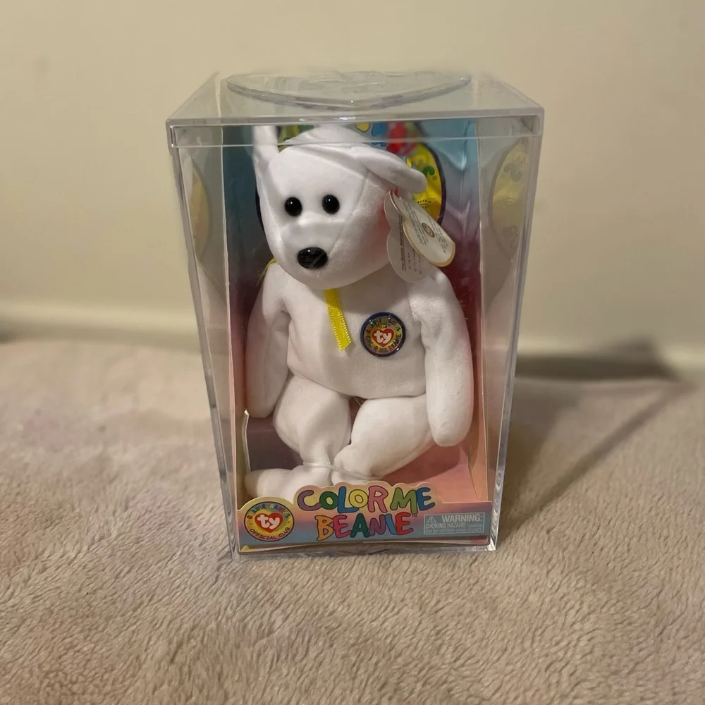 TY Beanie Baby Color Me BeanieTeddy Bear Sealed NEW - Picture 3 of 10